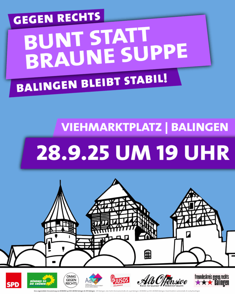 Gegen Rechts – Bunt statt braune Suppe, Balingen bleibt stabil