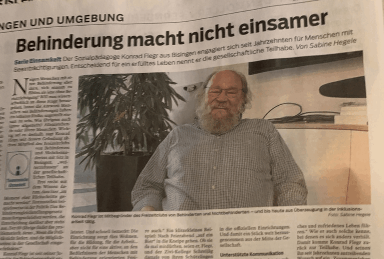 Gemeinsam statt einsam – Inklusion leben seit 1976