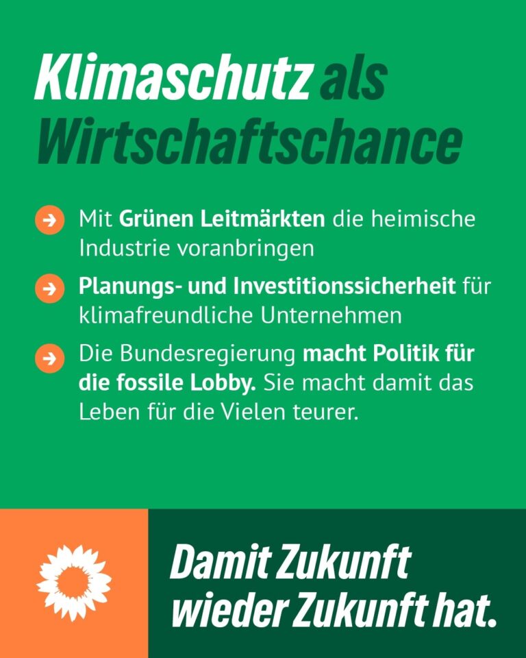 Klimaschutz als Wirtschaftschance