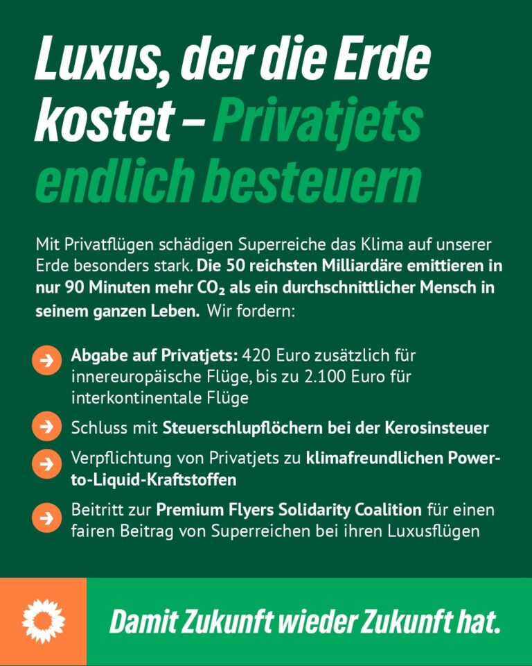 Luxus, der die Erde kostet – Privatjets endlich besteuern