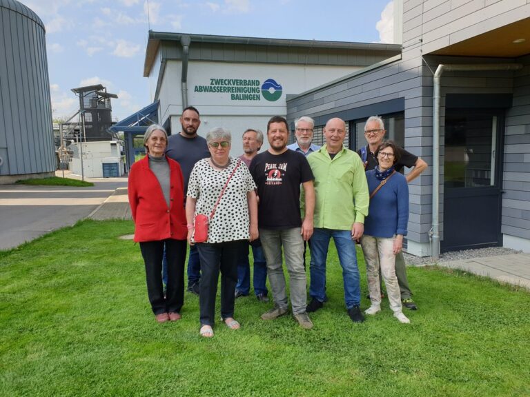 Vor-Ort Besichtigung der Kläranlage Balingen