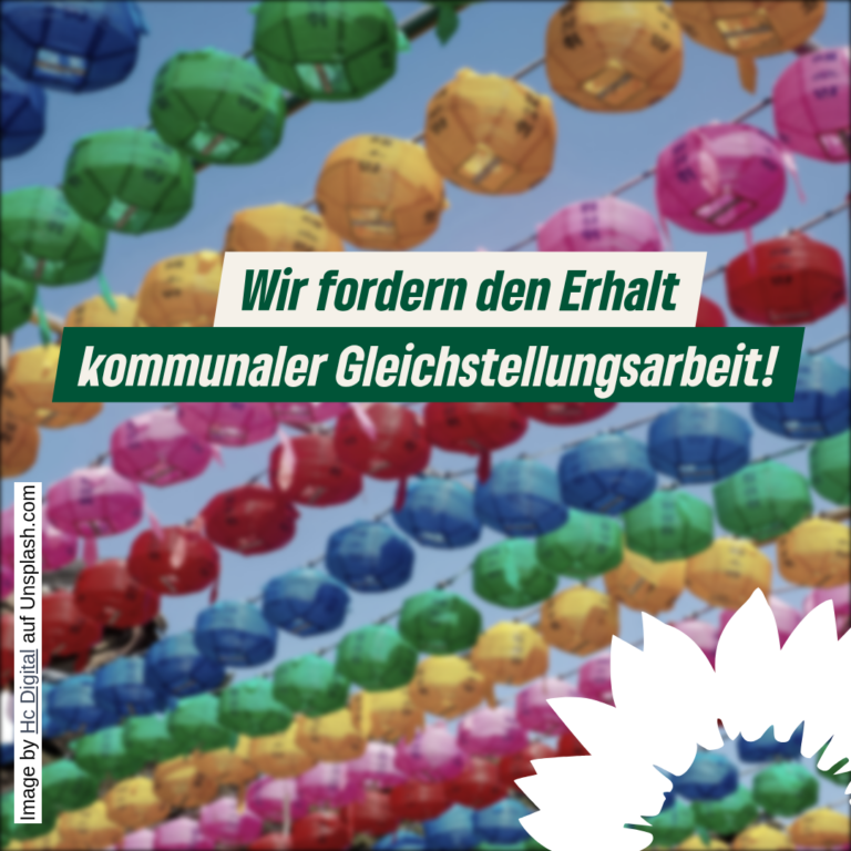 Wir fordern den Erhalt kommunaler Gleichstellungsarbeit!