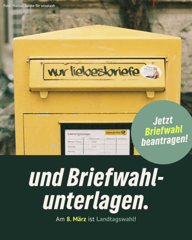Briefwahl bei der Landtagswahl 2026: Deine Stimme – flexibel, sicher, wirksam