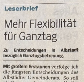 Mehr Flexibilität statt weniger Betreuung