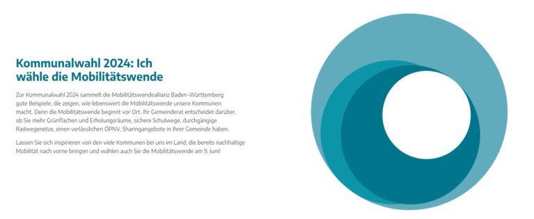 Kommunalwahl 2024: Ich wähle die Mobilitätswende