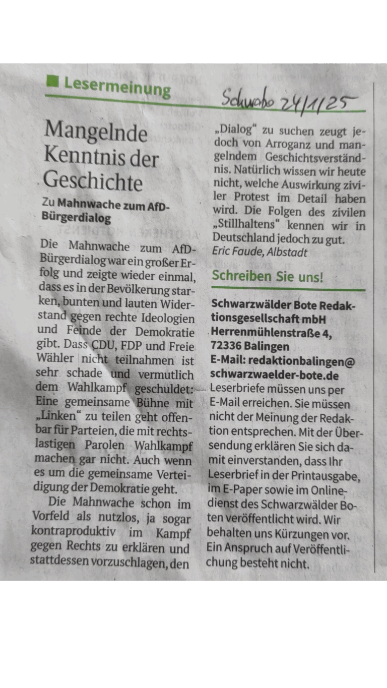 Mangelnde Kenntnis der Geschichte